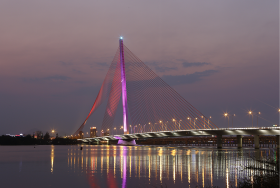 ハン川にかかる橋画像�