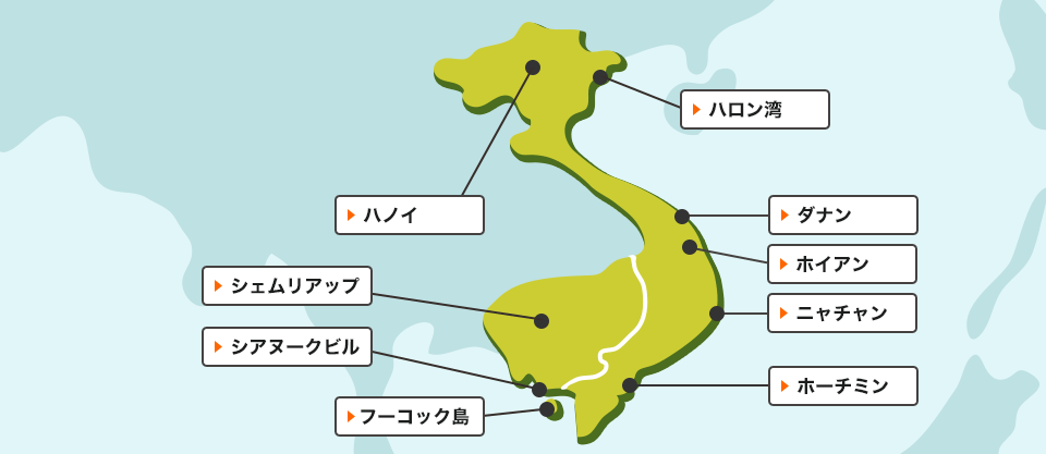 ホイアン市内地図