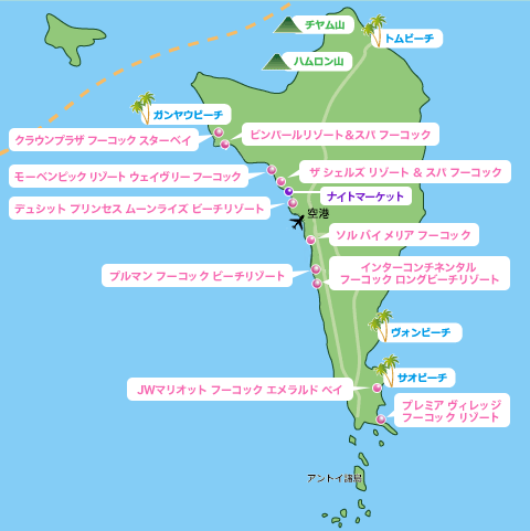 フーコックの地図