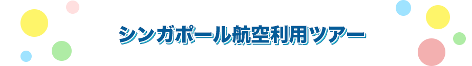 シンガポール航空利用ツアー